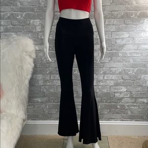 Black flare leggings